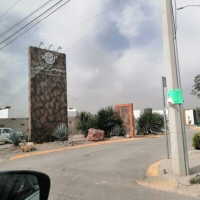 Terreno Fracc. Fco. Javier Mina, Lerdo Dgo., adelante de la unidad deportiva.
